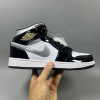 High Top Sneakers, Black Silver Colorway, Lace Up Design, Casual Gift for Sneaker Fans