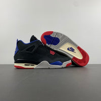 Low Top Sneakers, Blue Black Red Colorway, Lace Up Design, Casual Gift for Sneaker Fans
