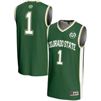 #1 Colorado State Rams Lightweight Basketball Jersey - Green