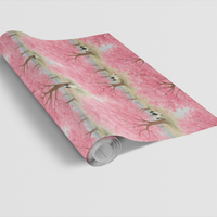 Holiday Dog Gift Wrap, Japanese Chin Wrapping Paper, Japanese Chin Christmas Wrapping Paper, Festive Winter Floral Present Wrap, Pet Present