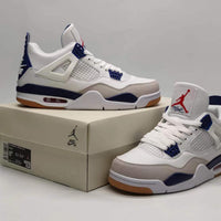 Mid Top Sneakers, Blue Colorway, Lace Up Design, Casual Gift for Sneaker Fans