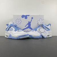 Low Top Sneakers, White Blue Colorway, Lace Up Design, Casual Gift for Sneaker Fans