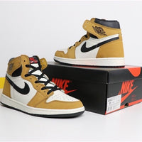 High Top Sneakers, Yellow White Colorway, Lace Up Design, Casual Gift for Sneaker Fans