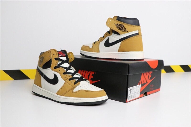 High Top Sneakers, Yellow White Colorway, Lace Up Design, Casual Gift for Sneaker Fans