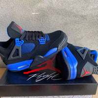 Mid Top Sneakers, Black Blue Colorway, Lace Up Design, Casual Gift for Sneaker Fans