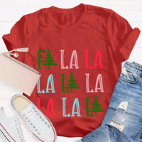 Fa La La Christmas Tree Shirt, Fa La La La Christmas Tree T-Shirt, Festive Holiday Tree Graphic Tee, Adorable Christmas Tree Tee, Xmas Present