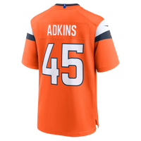Denver Broncos Nate Adkins Orange Team Game Jersey