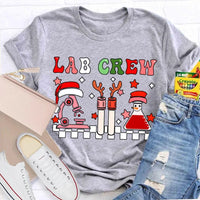 Festive Laboratory Tech Holiday Shirt, Christmas Lab Crew Science T-Shirt, Chemist Biology Xmas Tee, Science Lover Present
