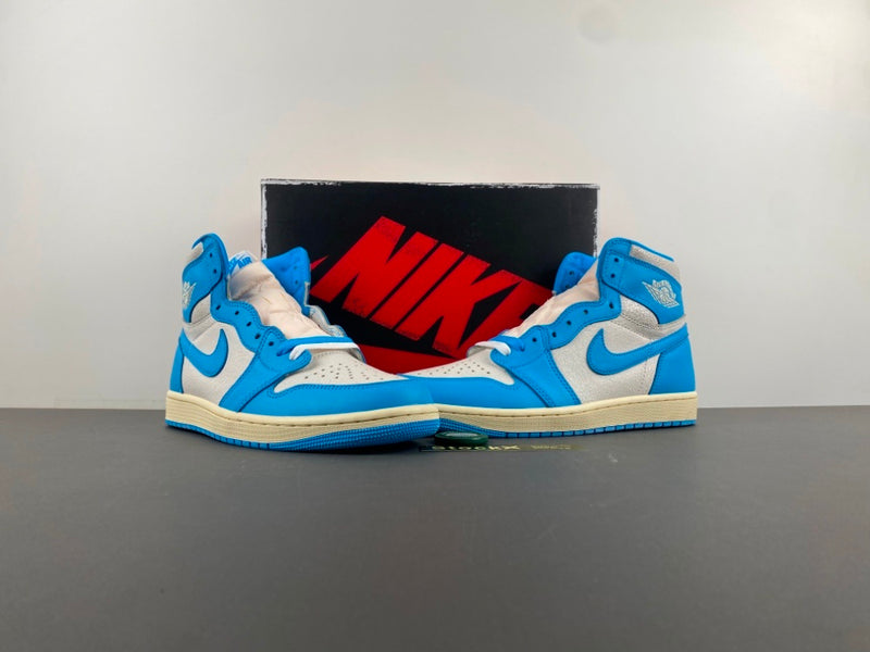 High Top Sneakers, Blue White Colorway, Lace Up Design, Casual Gift for Sneaker Fans