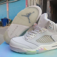 High Top Sneakers, White Green Colorway, Lace Up Design, Casual Gift for Sneaker Fans