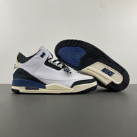 Low Top Sneakers, Blue White Black Colorway, Leather Footwear, Lace Up Design, Casual Gift for Sneaker Fans