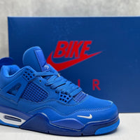 Mid Top Sneakers, Blue Colorway, Lace Up Design, Casual Gift for Sneaker Fans