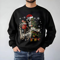Skeleton Christmas Tree Sweater, Sorta Merry Sorta Scary Sweatshirt, Spooky Holiday Crewneck, Creepy Christmas Pullover, Spooky Present