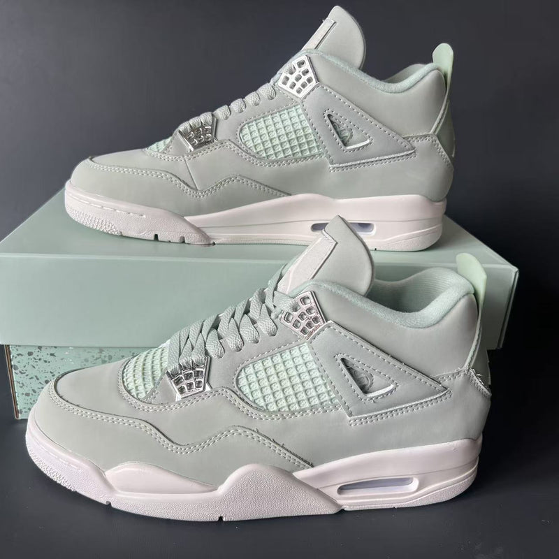 Mid Top Sneakers, Green Colorway, Lace Up Design, Casual Gift for Sneaker Fans