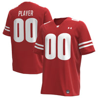Wisconsin Badgers NIL Pick-A-Player Replica Football Jersey - Red