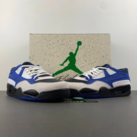 Low Top Sneakers, Blue White Black Colorway, Lace Up Design, Casual Gift for Sneaker Fans