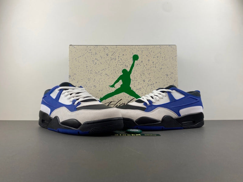 Low Top Sneakers, Blue White Black Colorway, Lace Up Design, Casual Gift for Sneaker Fans