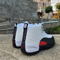 Sneakers, White Black Red Colorway, Lace Up Design, Casual Gift for Sneaker Fans