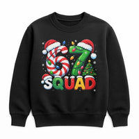 Candy Cane Number Holiday Crewneck, 67 Squad Christmas Sweatshirt, Matching Family Xmas Sweater, Festive Group Pullover Sweatshirt