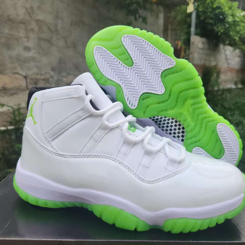 High Top Sneakers, White Black Green Colorway, Lace Up Design, Casual Gift for Sneaker Fans