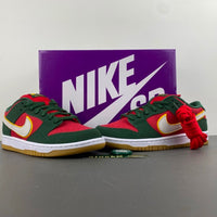 Low Top Sneakers, Red Green Yellow Colorway, Lace Up Design, Casual Gift for Sneaker Fans