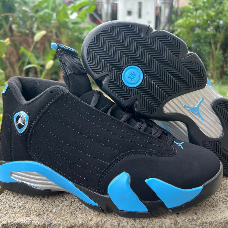 Mid Top Sneakers, Black Blue Colorway, Lace Up Design, Casual Gift for Sneaker Fans