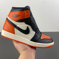 High Top Sneakers, Orange Black White Colorway, Lace Up Design, Casual Gift for Sneaker Fans