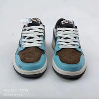 Low Top Sneakers, Gray Teal Colorway, Lace Up Design, Casual Gift for Sneaker Fans