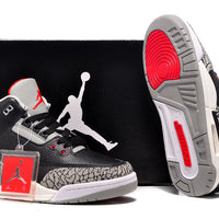 Low Top Sneakers, Black Red Gray Colorway, Lace Up Design, Casual Gift for Sneaker Fans