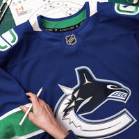 Vancouver Canucks Blue Home Authentic Pro Custom Jersey