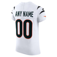 Cincinnati Bengals White Elite Custom Jersey