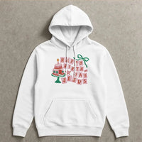 Retro Christmas Cake Graphic Sweatshirt, Happy Birthday Jesus Hoodie, Vintage Christian Holiday Pullover, Faith Religious Xmas Present