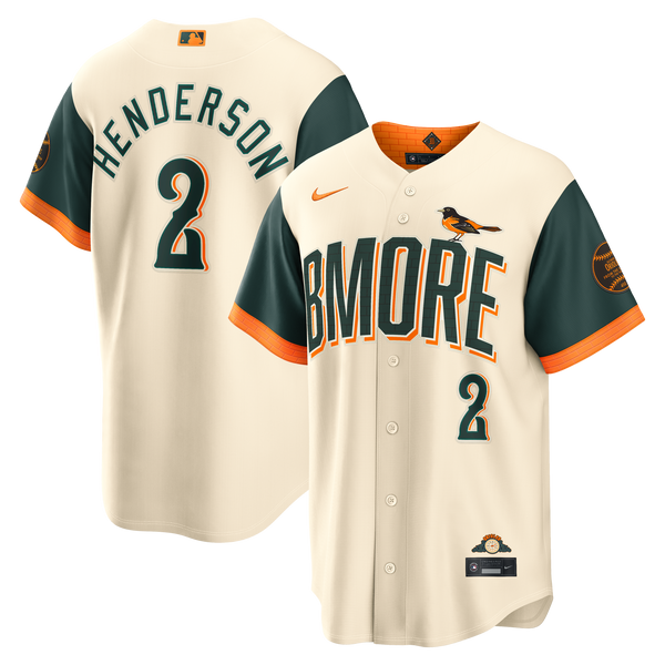 Baltimore Orioles Gunnar Henderson Cream 2026 City Connect Stadium Jersey