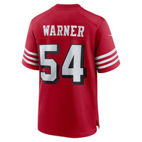 San Francisco 49ers Fred Warner Scarlet Alternate Game Jersey