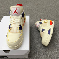Retro Basketball Shoes, Blue White Red Colorway, Gradient Colorway, Lace Up Design, Casual Gift for Shoe Lovers