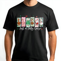 Humorous Goose Holiday T-Shirt, Jolly Goose Christmas Shirt, Adorable Festive Bird Graphic Tee, Winter Christmas Goose Tee, Animal Lover Xmas Present