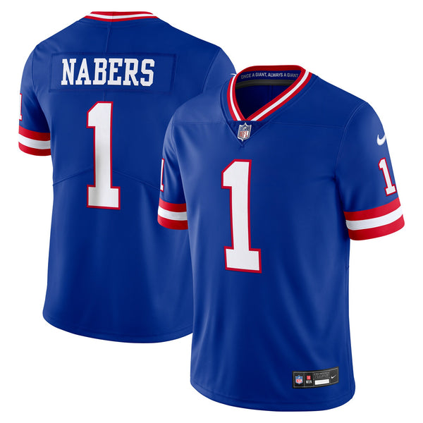 New York Giants Malik Nabers Royal Alternate 2 Legacy Limited Jersey