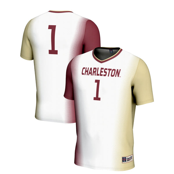 #1 Charleston Cougars Lightweight Soccer Jersey - White