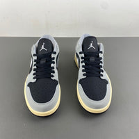 Low Top Sneakers, Off White Black Gray Colorway, Lace Up Design, Casual Gift for Sneaker Fans