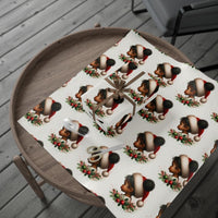 Afro Puffs Santa Hat Gift Wrap, Black Girl Christmas Wrapping Paper, Festive Melanin Holiday Wrapping Paper, Adorable Xmas Present Paper Roll