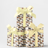 Watercolor Dog Breed Gift Wrap, Greyhound Gift Wrapping Paper, Elegant Pet Wrapping Paper, Birthday Christmas Present Wrap