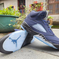 Sneakers, Navy Blue Colorway, Lace Up Design, Casual Gift for Sneaker Fans