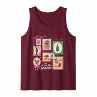 Gingerbread Reindeer Holiday Sleeveless Shirt, Tis the Season Christmas Tank Top, Adorable Festive Top, Holiday Season Present for Her