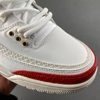 Low Top Sneakers, White Red Colorway, Lace Up Design, Casual Gift for Sneaker Fans