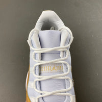 Low Top Sneakers, White Gold Colorway, Lace Up Design, Casual Gift for Sneaker Fans