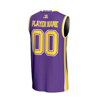 LSU Tigers Lightweight Collegiate Basketball NIL Pick-A-Player Fashion Jersey - Purple