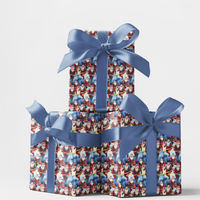 Sports Christmas Wrapping Paper, Basketball Santa Gift Wrap, Holiday Basketball Gift Wrap Roll, Xmas Present Wrapping Paper