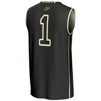 Male #1 Black Purdue Boilermakers Lightweight Basketball Jersey