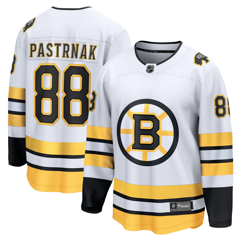 Boston Bruins David Pastrnak White Away Breakaway Player Jersey