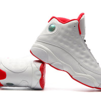 Sneakers, White Red Colorway, Lace Up Design, Casual Gift for Sneaker Fans